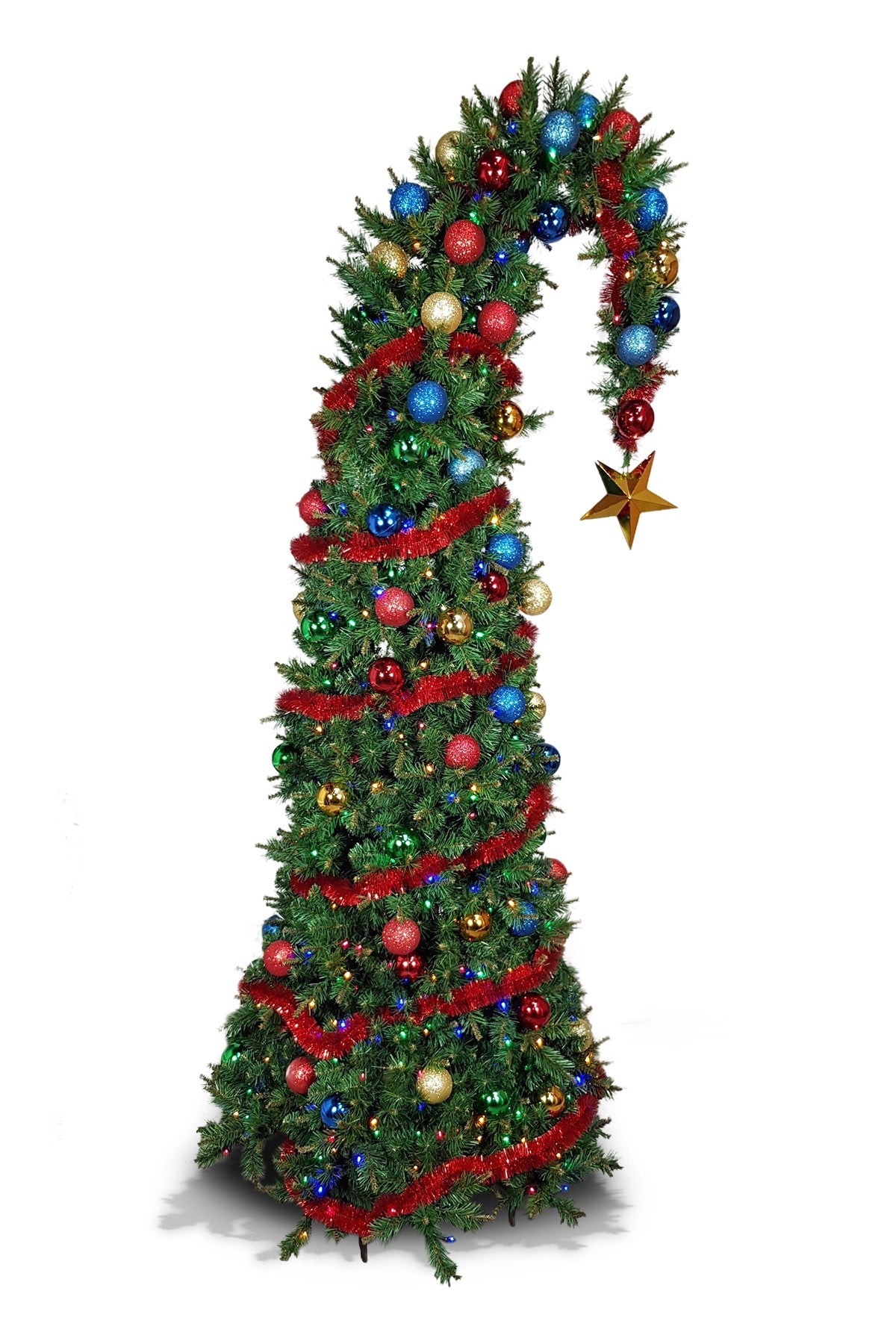 Santa Hat Christmas Tree - 7ft