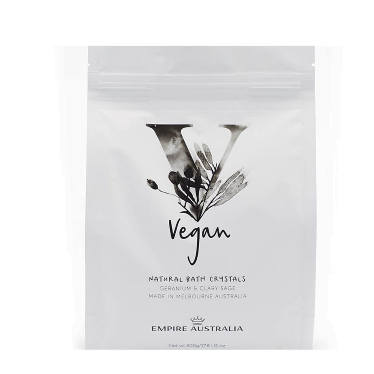 Vegan Geranium & Clary Sage Bath Crystals