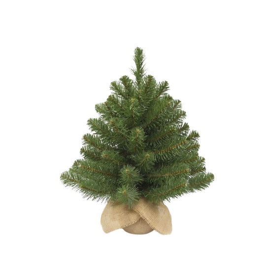 2ft Alpine Spruce Christmas Tree in Burlap covered base 61cm