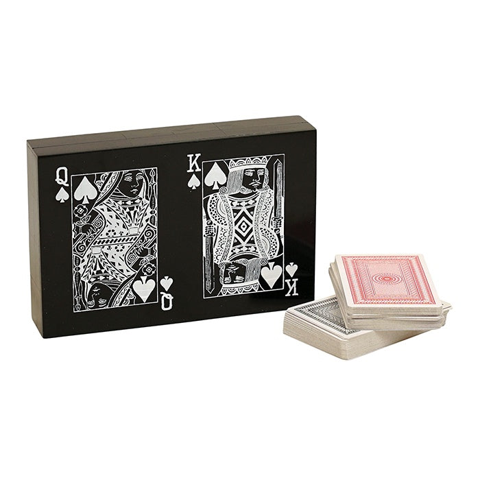 Garvey MDF Black White Dble Card Box NRGVCD