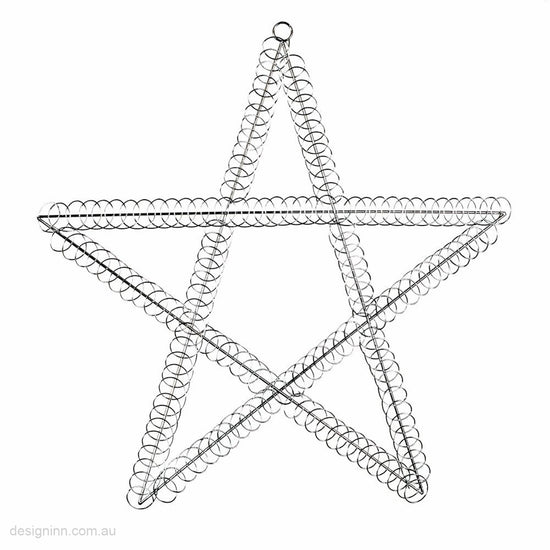 Star Card Holder Silver Wire 50cm