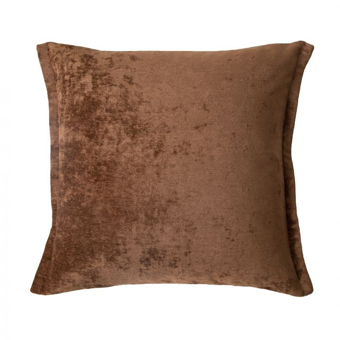 Velvet Cushion brown 60x60x10cm