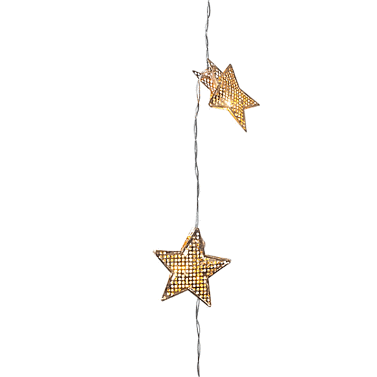 LED Star Garland Gold 1.3m