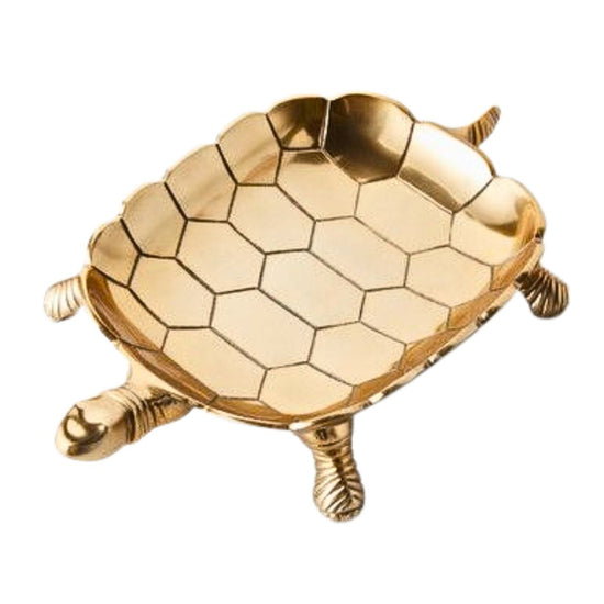 Gold Tortoise Dish: Coins / Soap