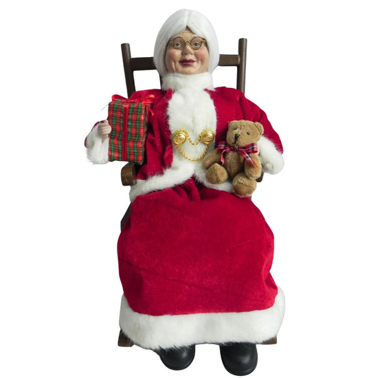 Mrs Claus sitting in Chair 40cm