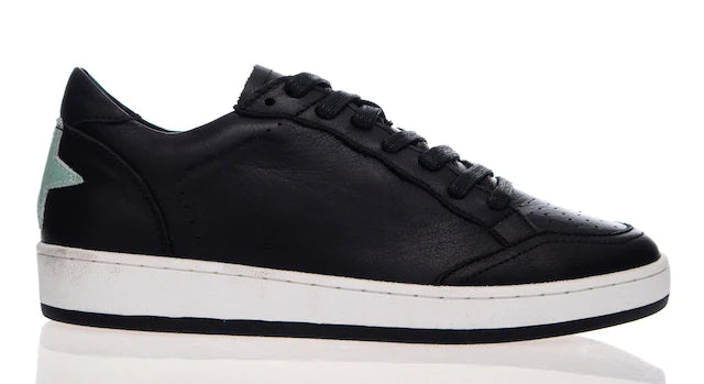 Ajax leather Sneaker Black/Mint